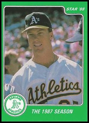 1988 Star Mark McGwire Green 7 Mark McGwire - The 1987 Season.jpg